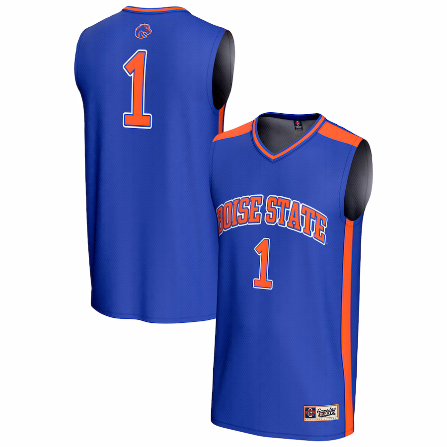 Youth GameDay Greats #1 Royal Boise State Broncos Lightweight Collegiate Basketball Fashion Jersey - Jersey