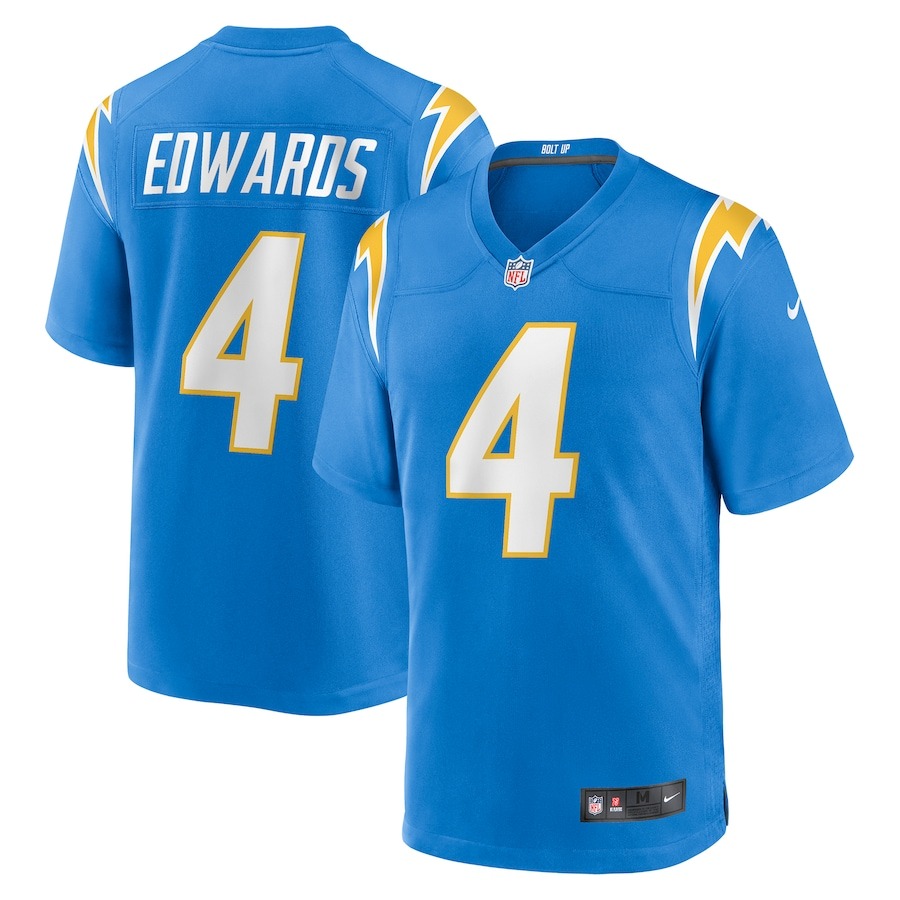 Men's Los Angeles Chargers Gus Edwards Nike  Powder Blue  Game Jersey - Jersey