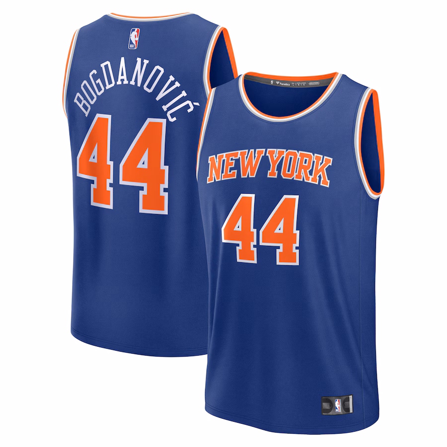 Men's New York Knicks Bojan Bogdanovic Fanatics Royal Fast Break Player Jersey - Icon Edition - Jersey