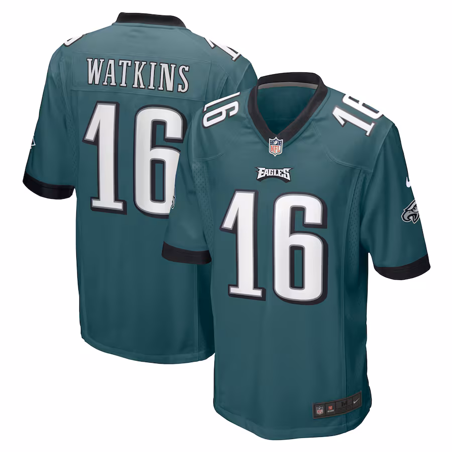 Men's Philadelphia Eagles Quez Watkins Nike Midnight Green Player Jersey - Jersey