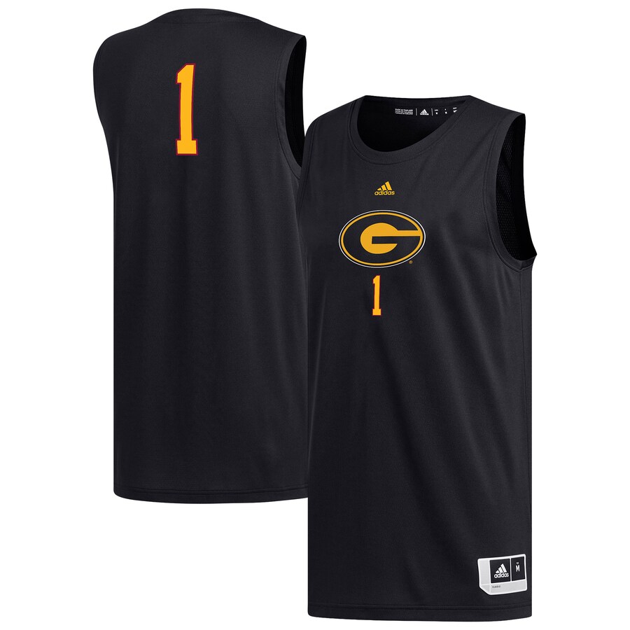 Men's adidas #1 Black Grambling Tigers Replica Basketball Jersey - Jersey