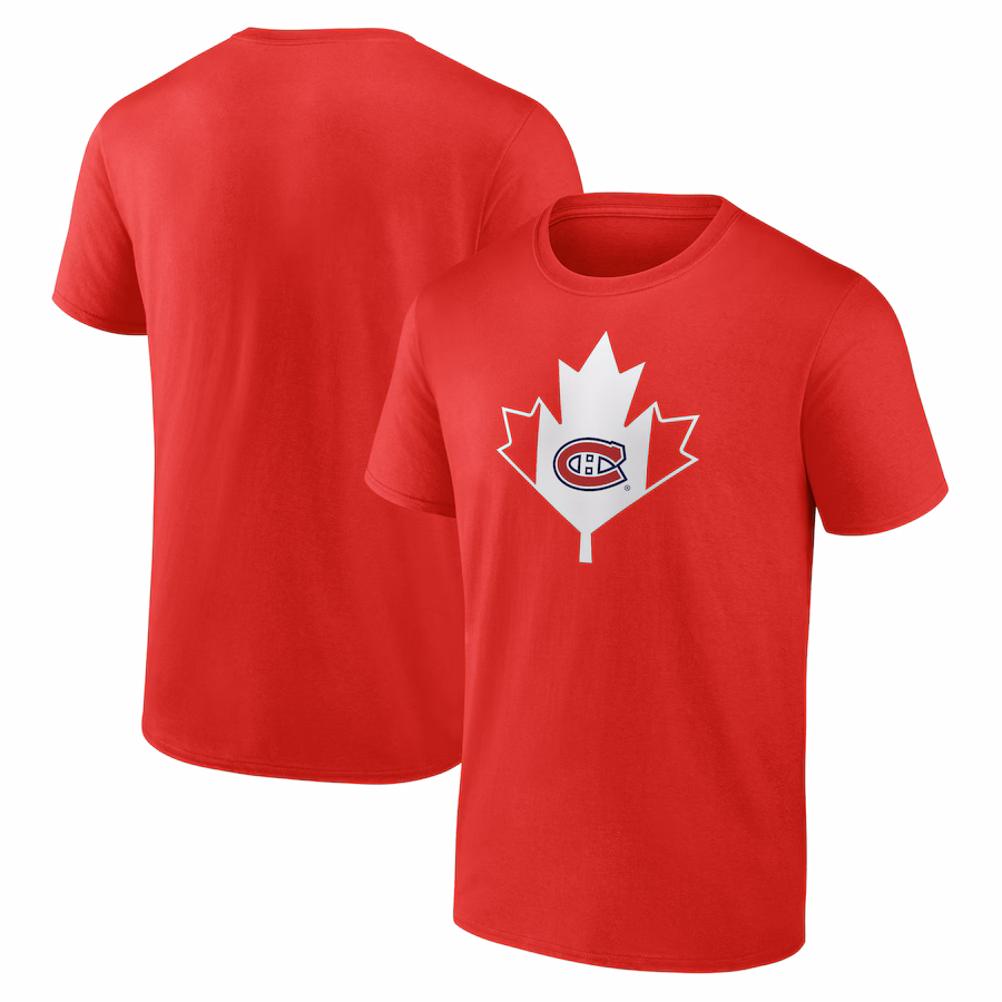 Men's Montreal Canadiens Red Canada Day T-Shirt - Jersey