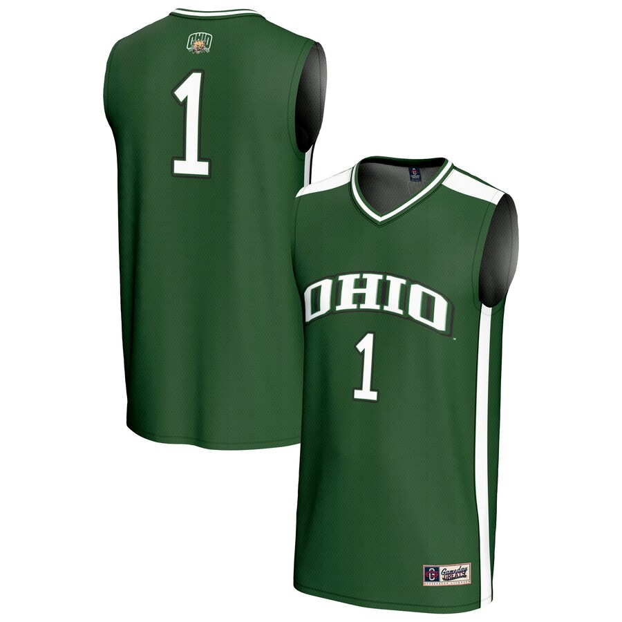 Unisex GameDay Greats #1 Green Ohio Bobcats Lightweight Collegiate Basketball Fashion Jersey - Jersey