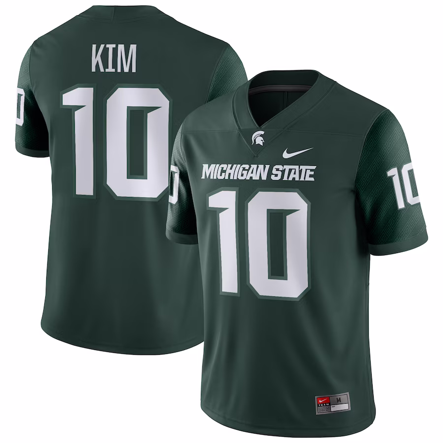 Noah Kim Michigan State Spartans Nike Player Game Jersey - Green - Jersey