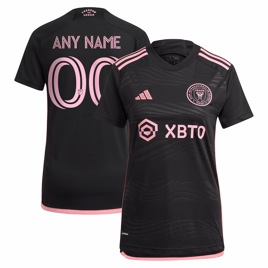Women's Inter Miami CF adidas Black 2023 La Noche Replica Custom Jersey - Jersey