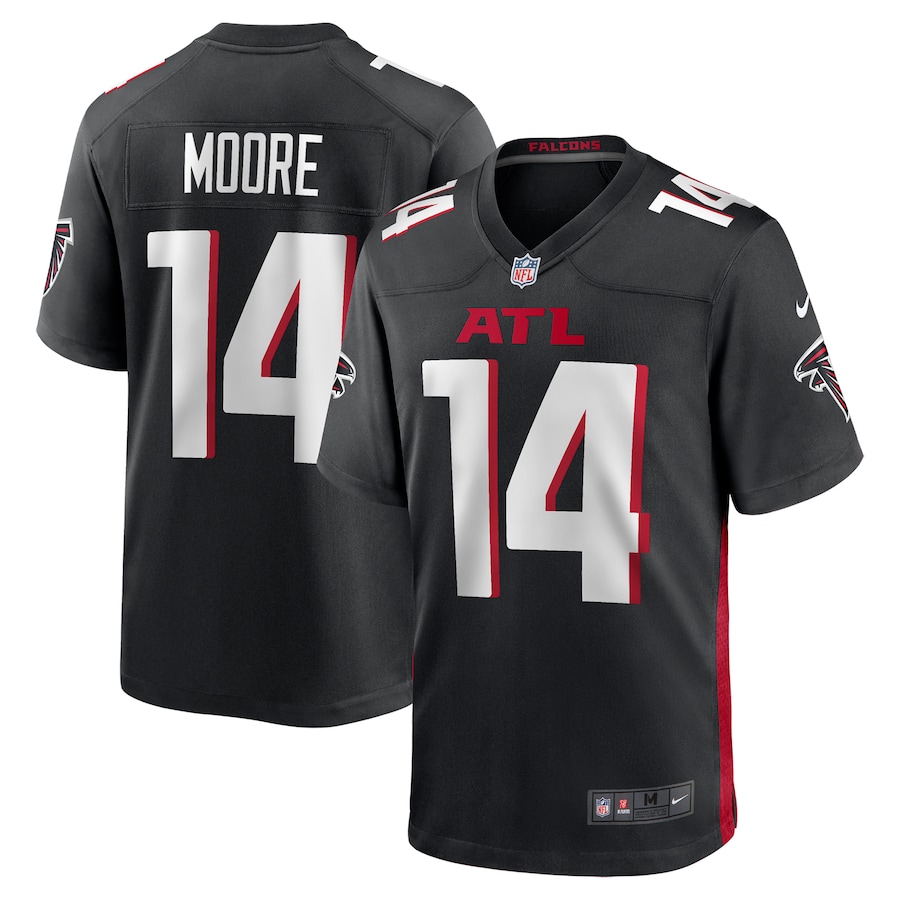 Men's Atlanta Falcons Rondale Moore Nike Black Team Game Jersey - Jersey