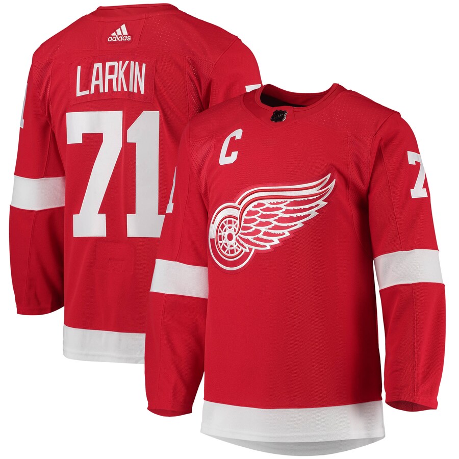 Men's Detroit Red Wings Dylan Larkin adidas Red Home Primegreen Authentic Pro Player Jersey - Jersey