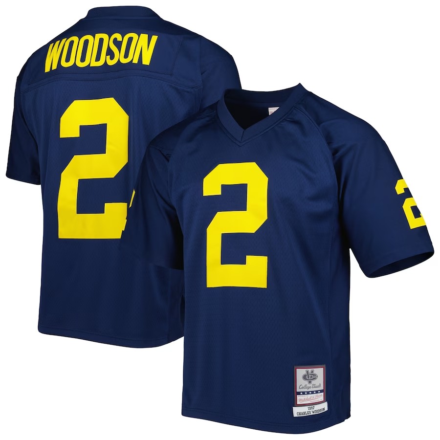 Charles Woodson Michigan Wolverines Mitchell & Ness Authentic Jersey - Navy - Jersey