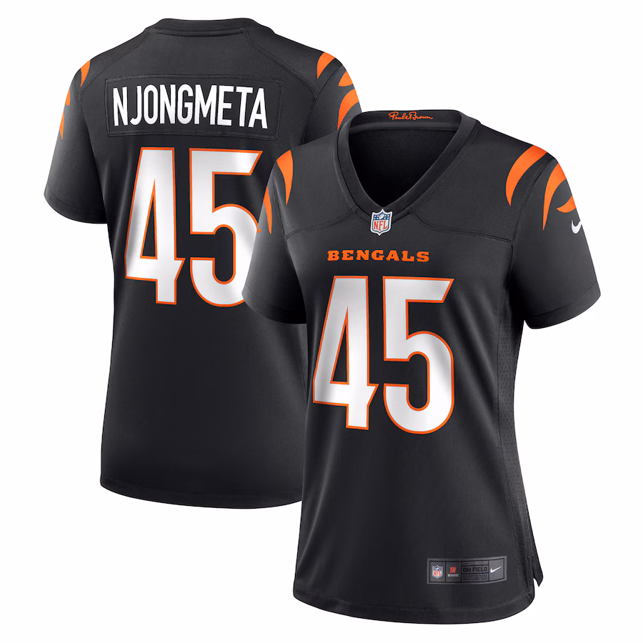 Women's Cincinnati Bengals Maema Njongmeta Nike Black Game Jersey - Jersey