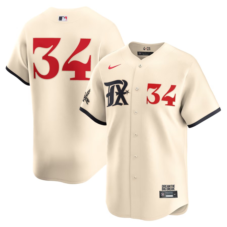 Men's Texas Rangers Nolan Ryan Nike Natural City Connect Limited Player Jersey - Jersey