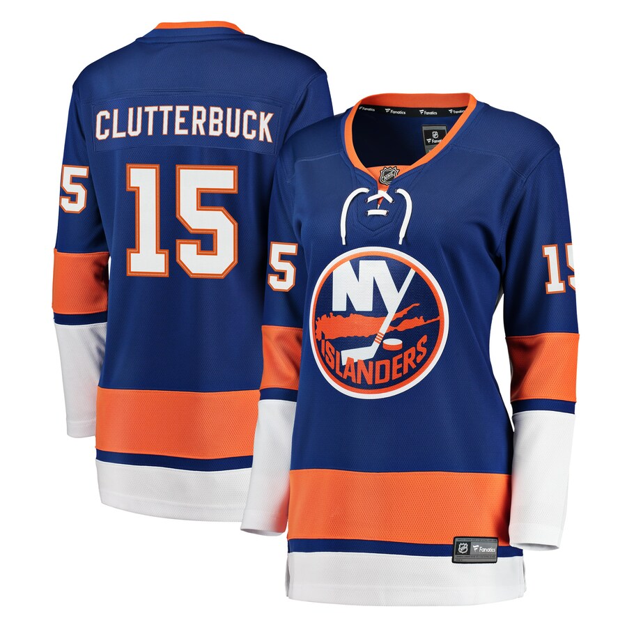 Women's New York Islanders Cal Clutterbuck Fanatics Branded Royal Breakaway Player Jersey - Jersey