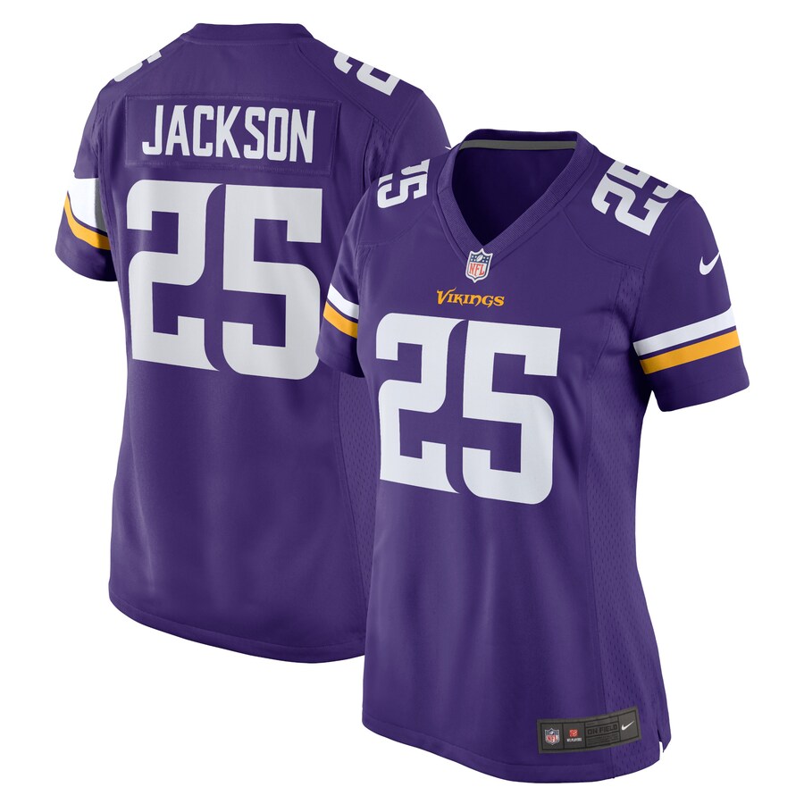 Women's Minnesota Vikings Theo Jackson Nike Purple Home Game Player Jersey - Jersey