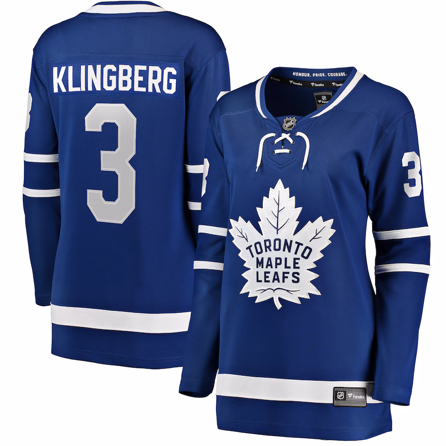 Women's Toronto Maple Leafs John Klingberg Fanatics Blue Home Breakaway Player Jersey - Jersey