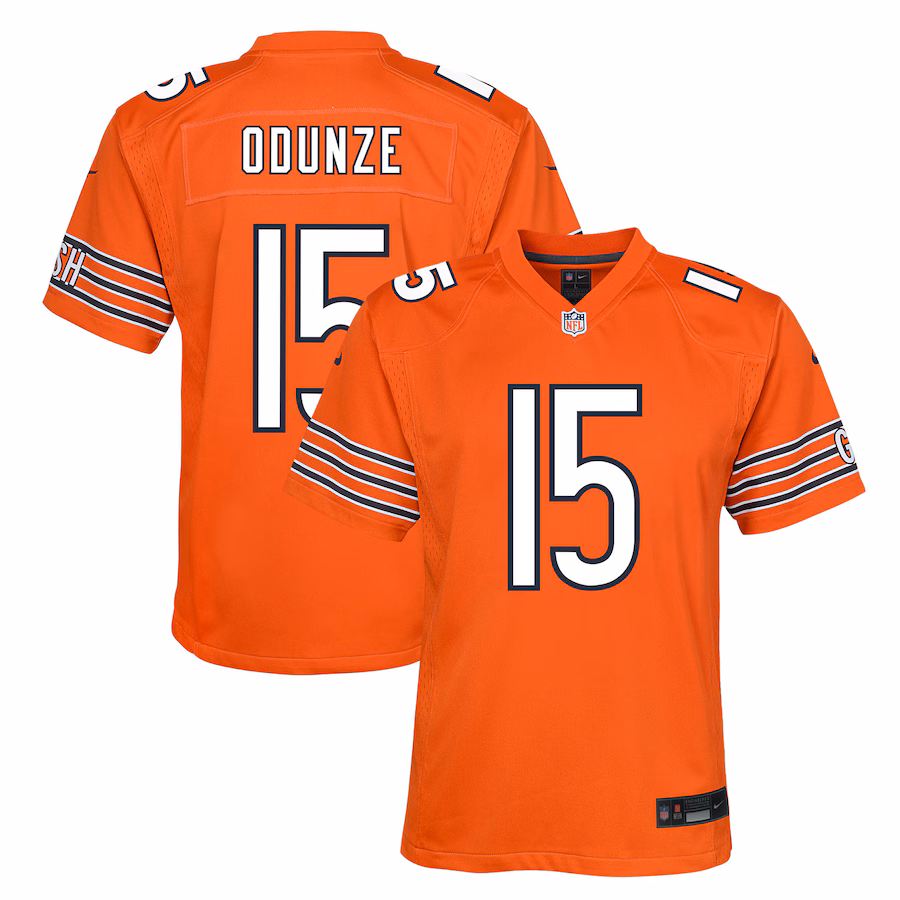 Youth Chicago Bears Rome Odunze Nike Orange Game Jersey - Jersey