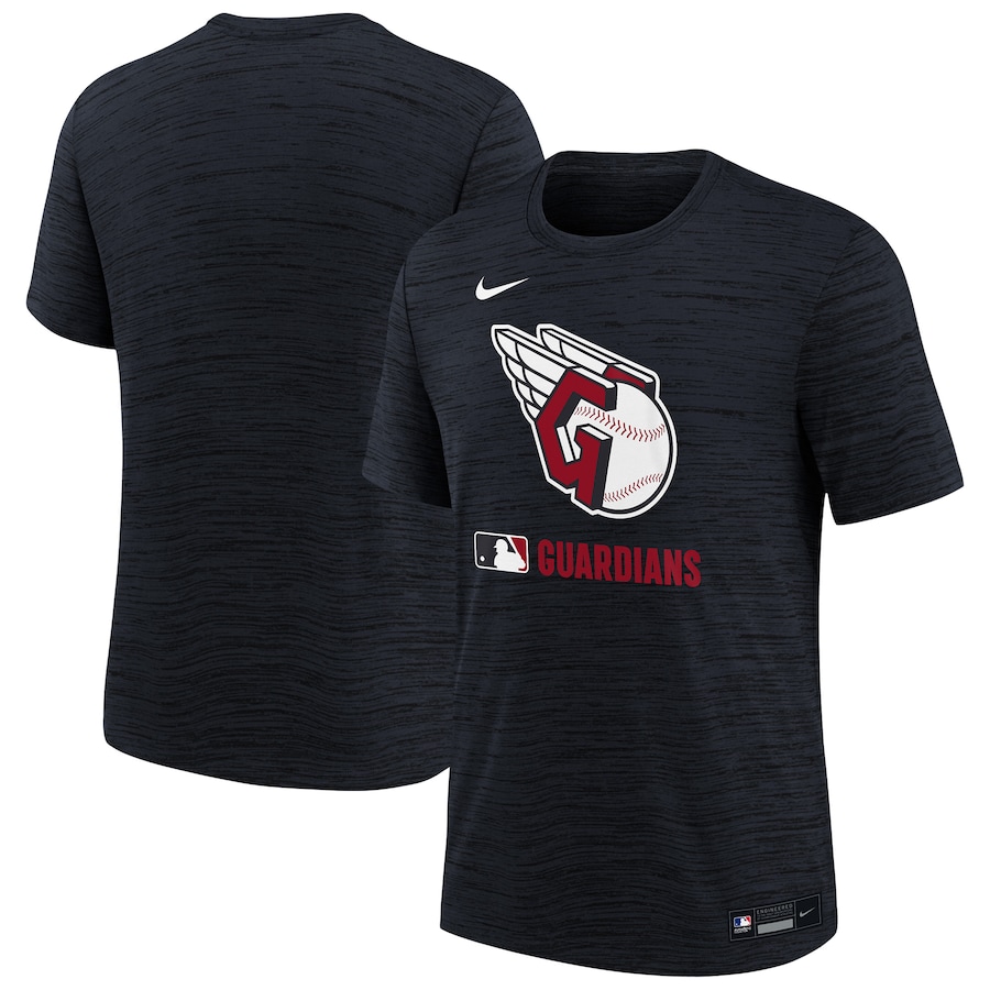 Youth Cleveland Guardians Nike Navy Authentic Collection Velocity Performance T-Shirt - Jersey