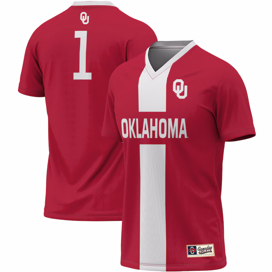 #1 Oklahoma Sooners ProSphere Unisex Lightweight Soccer Jersey - Red - Jersey