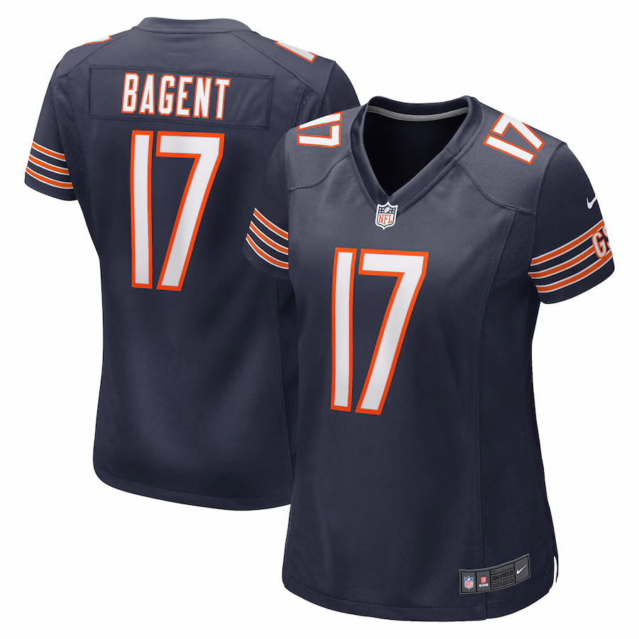 Women's Chicago Bears Tyson Bagent Nike  Navy  Game Jersey - Jersey