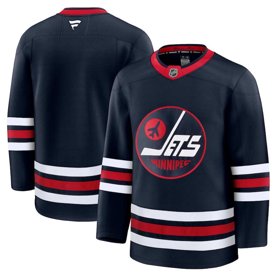 Men's Winnipeg Jets Fanatics Navy Alternate Premium Jersey - Jersey