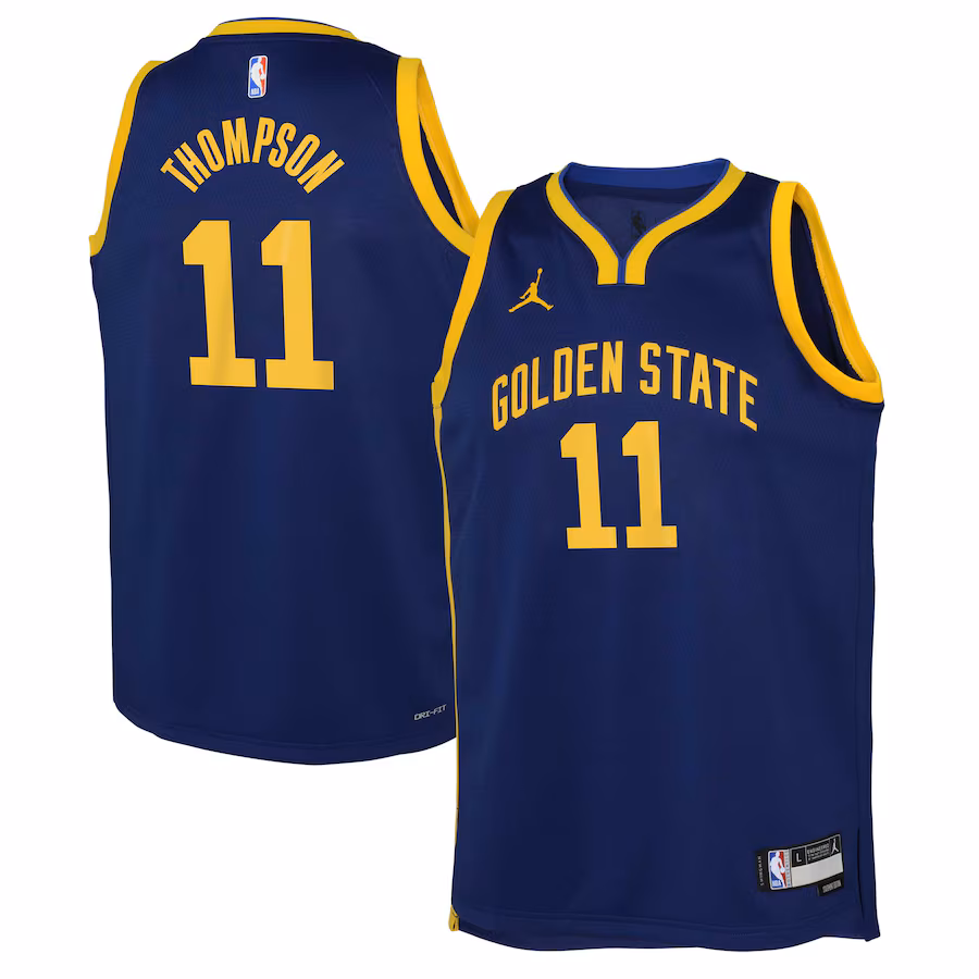 Youth Golden State Warriors Klay Thompson Jordan Brand Blue Swingman Jersey - Statement Edition - Jersey