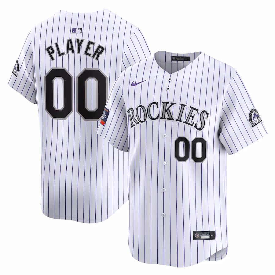 Men's Colorado Rockies  Nike White 2024 MLB World Tour Mexico City Series Home Limited Pick-A-Player Jersey - Jersey
