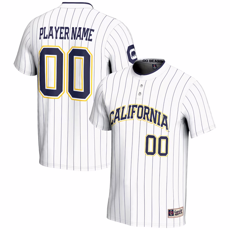 Cal Bears GameDay Greats Youth NIL Pick-A-Player Lightweight Softball Jersey - White - Jersey