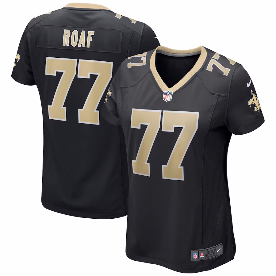 Women's New Orleans Saints Willie Roaf Nike Black Game Retired Player Jersey - Jersey