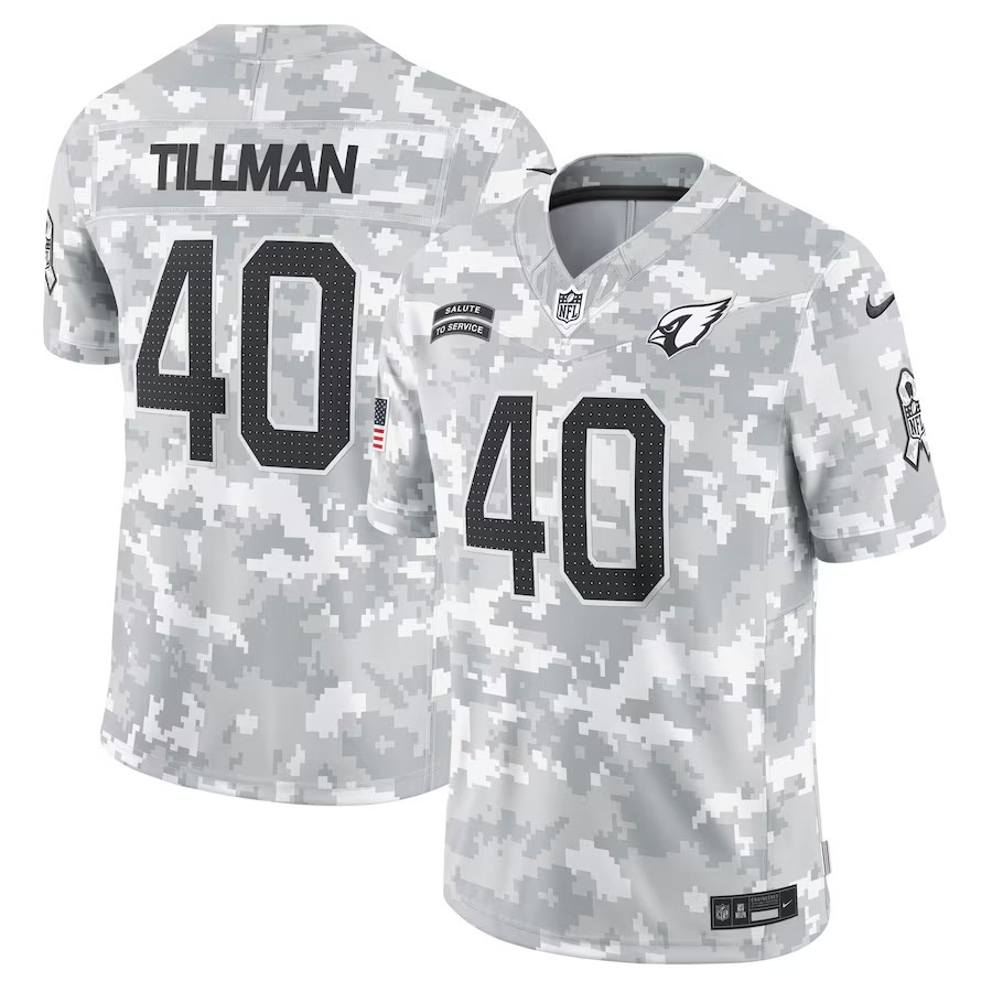 Men's Arizona Cardinals Pat Tillman Nike Arctic Camo 2024 Salute to Service Retired Player Limited Jersey - Jersey