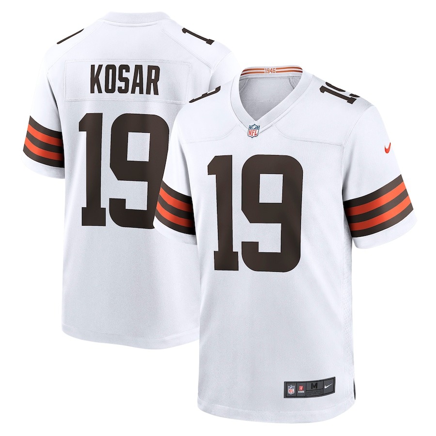 Men's Cleveland Browns Bernie Kosar Nike White Retired Player Game Jersey - Jersey