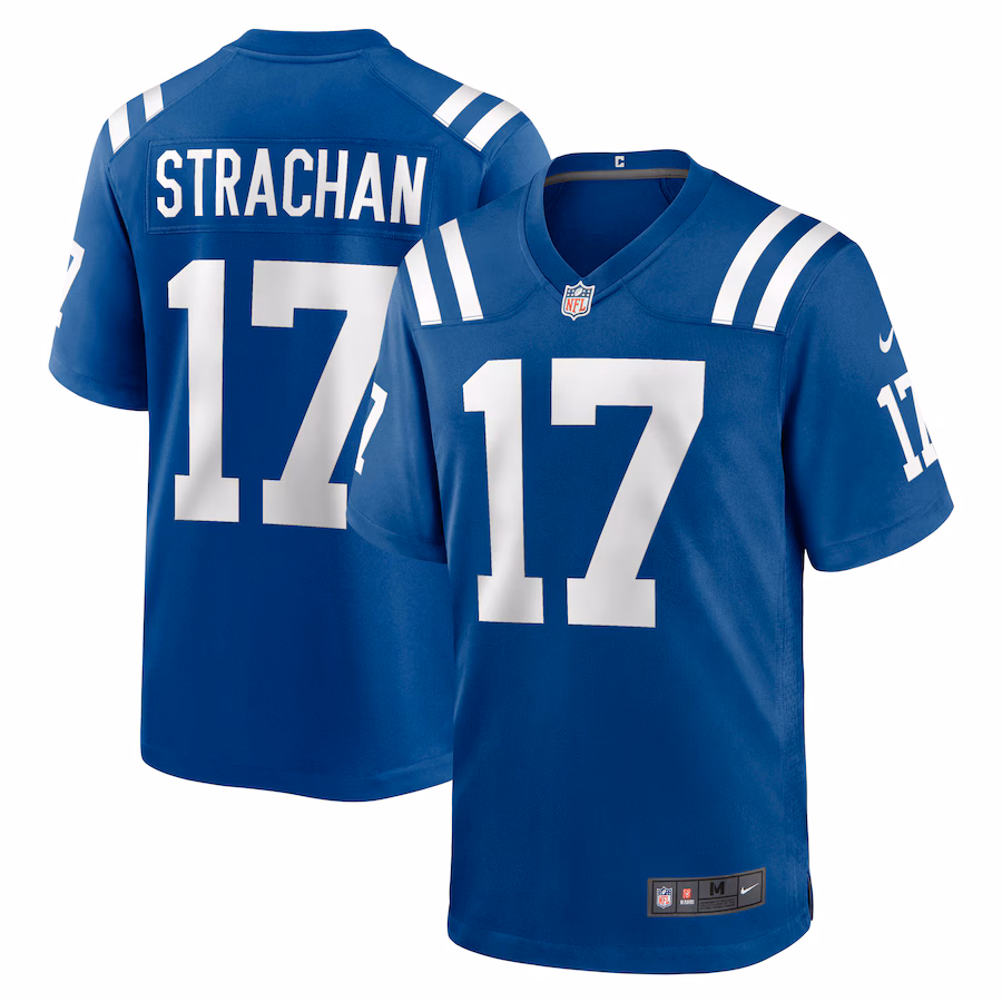 Men's Indianapolis Colts Mike Strachan Nike Royal Game Jersey - Jersey