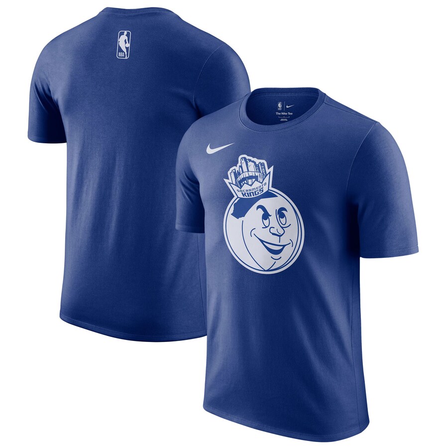 Men's Sacramento Kings Nike Blue 2024/25 City Edition Essential Logo T-Shirt - Jersey
