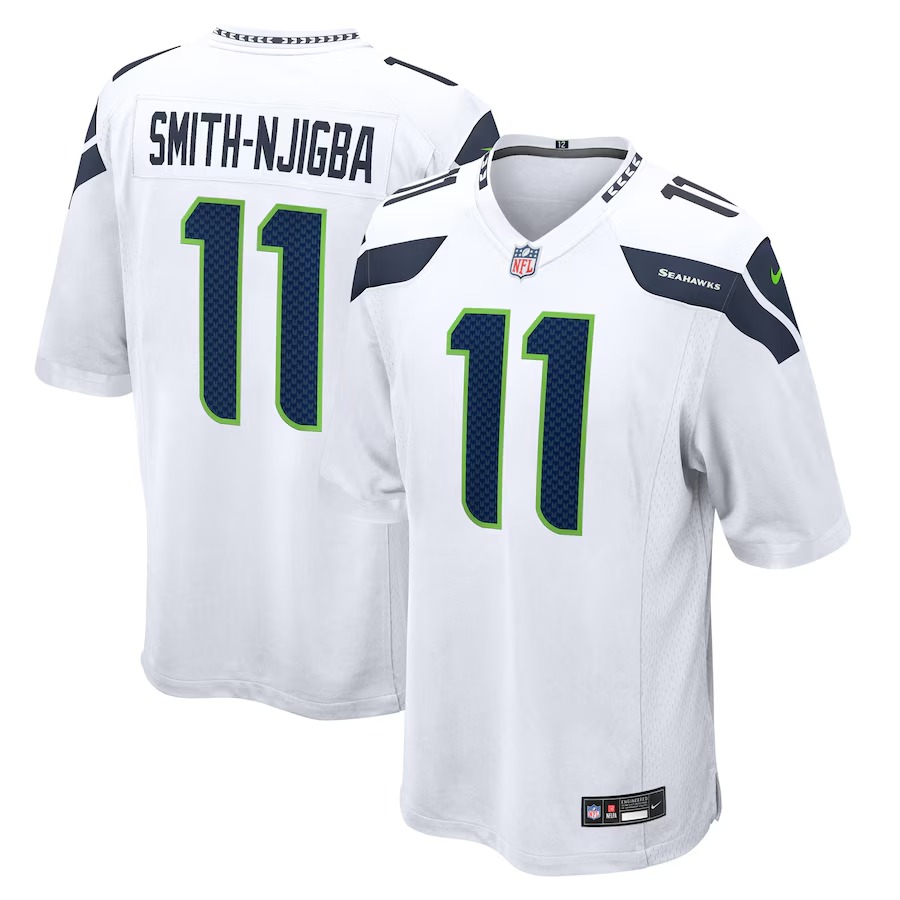 Men's Seattle Seahawks Jaxon Smith-Njigba Nike White Away Game Jersey - Jersey