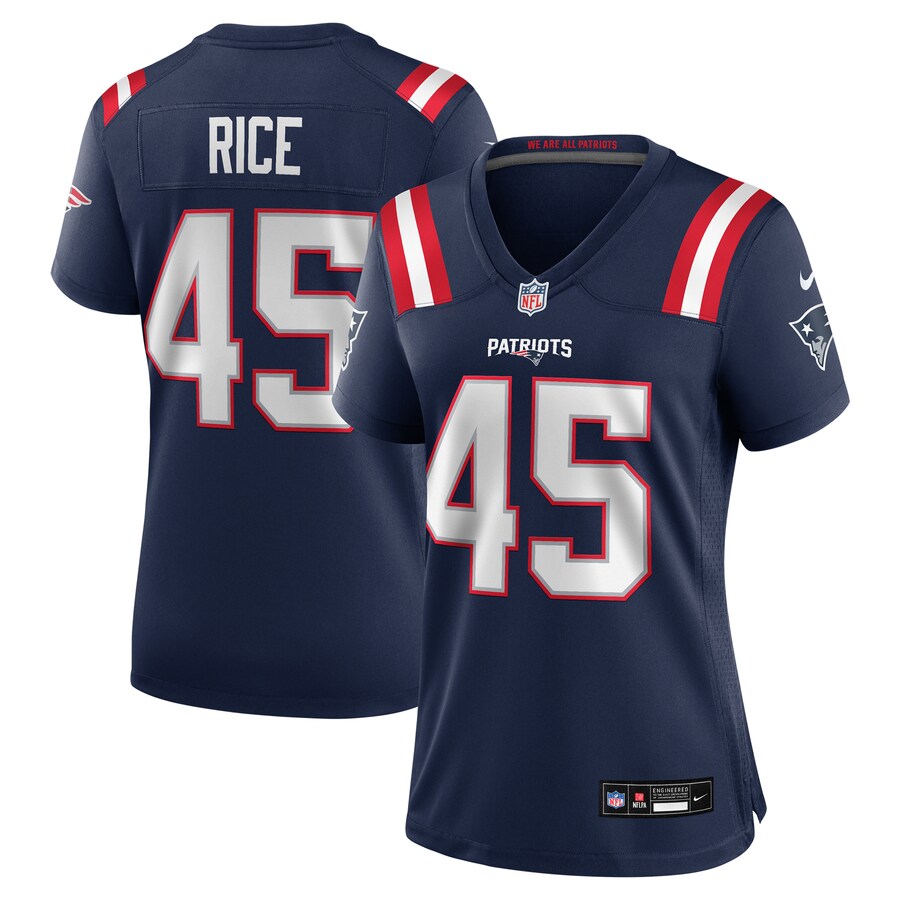 Women's New England Patriots Monty Rice Nike Navy Game Jersey - Jersey