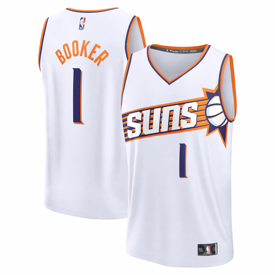 Men's Phoenix Suns Devin Booker Fanatics White Fast Break Replica Jersey - Association Edition - Jersey