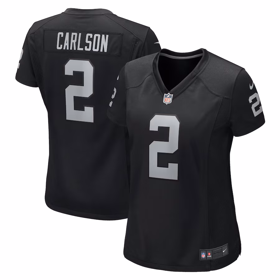 Women's Las Vegas Raiders Daniel Carlson Nike Black Game Jersey - Jersey