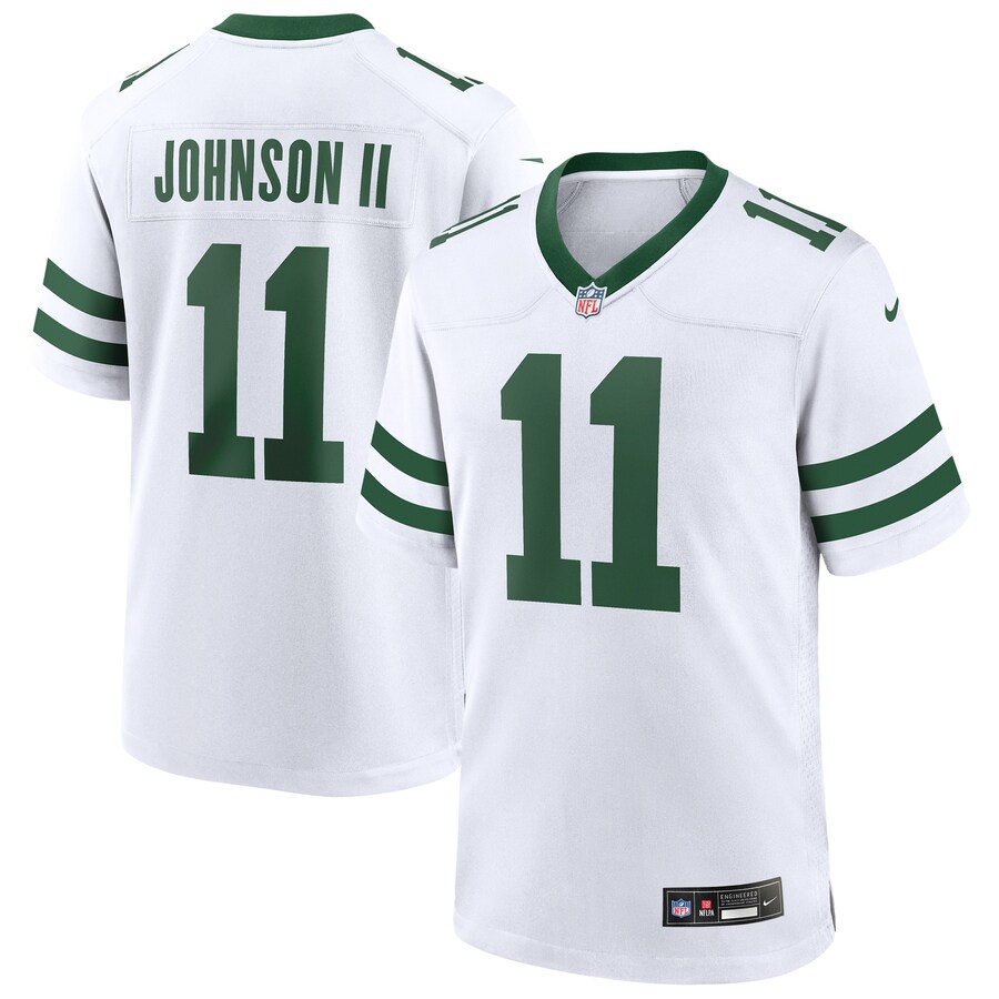 Men's New York Jets Jermaine Johnson II Nike Legacy White Game Jersey - Jersey
