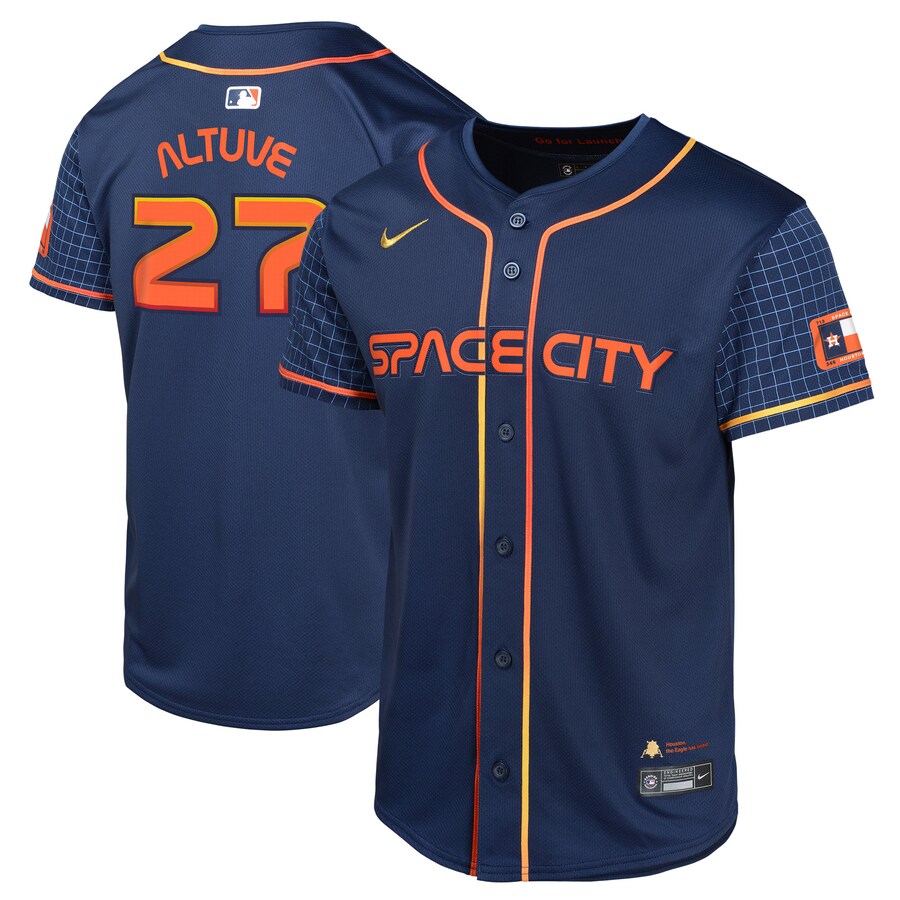 Youth Houston Astros Jose Altuve Nike Navy City Connect Limited Player Jersey - Jersey