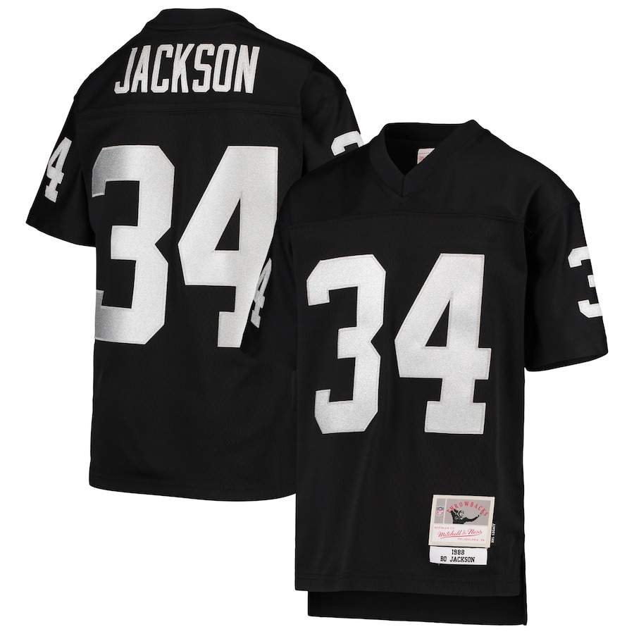 Youth Las Vegas Raiders Bo Jackson Mitchell & Ness Black 1988 Legacy Retired Player Jersey - Jersey