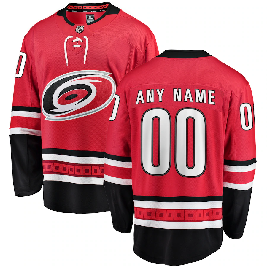 Men's Carolina Hurricanes Fanatics Red Alternate Breakaway Custom Jersey - Jersey