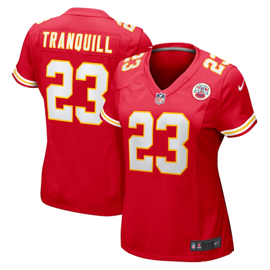 Women's Kansas City Chiefs Drue Tranquill Nike Red Game Player Jersey - Jersey