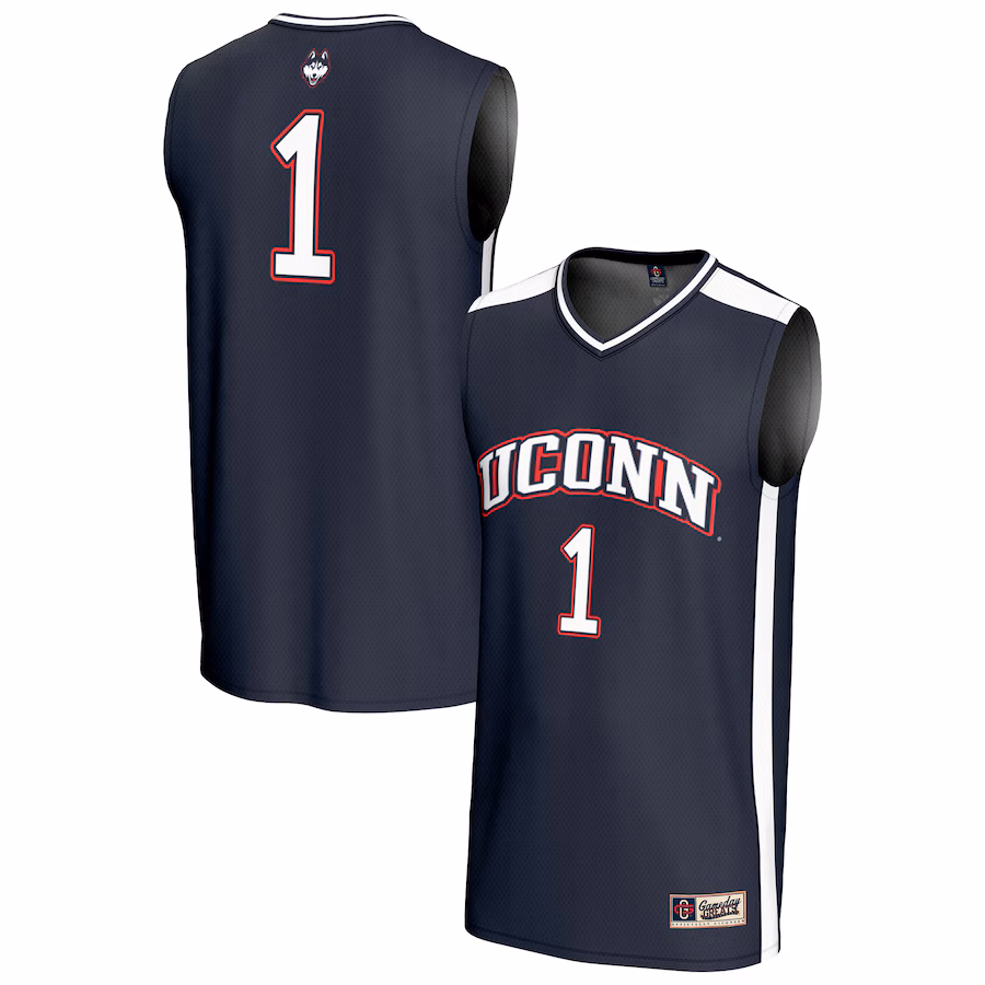 Youth GameDay Greats #1 Navy UConn Huskies Lightweight Collegiate Basketball Fashion Jersey - Jersey