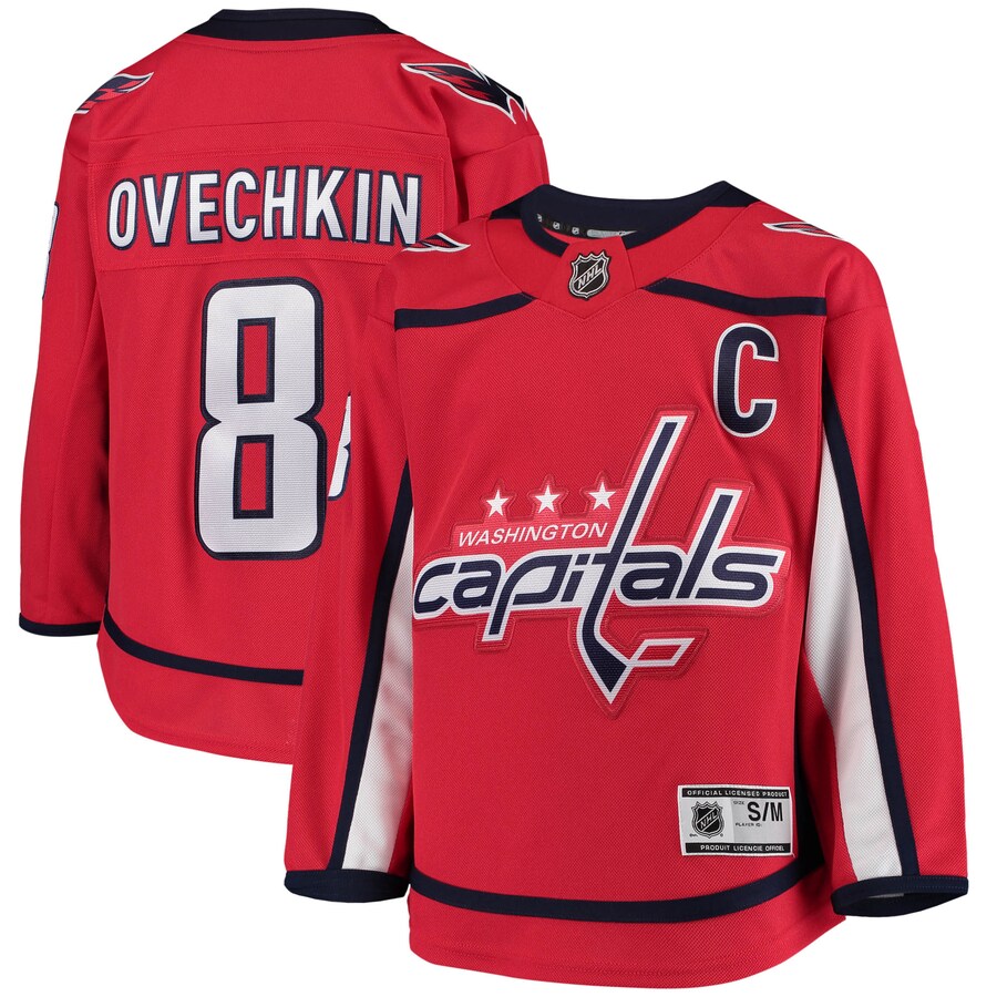 Youth Washington Capitals Alexander Ovechkin Red Home Premier Player Jersey - Jersey