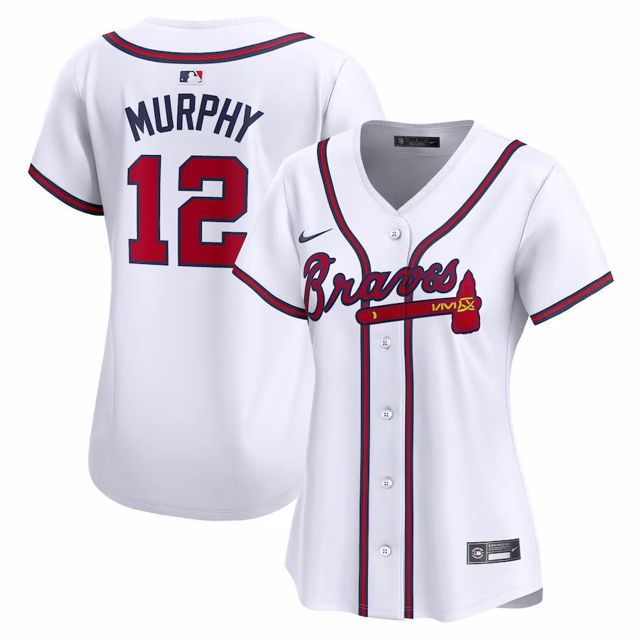 Women's Atlanta Braves Sean Murphy Nike White Home Limited Player Jersey - Jersey