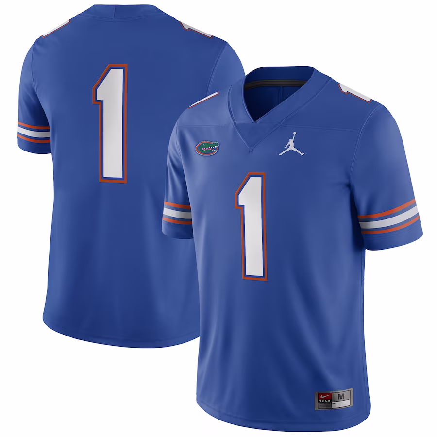 #1 Florida Gators Jordan Brand Game Jersey - Royal - Jersey