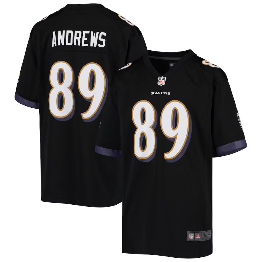 Youth Baltimore Ravens Mark Andrews Nike Black Game Jersey - Jersey