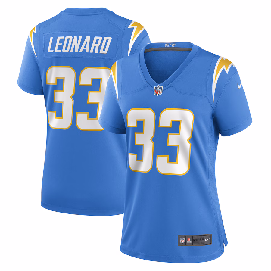 Women's Los Angeles Chargers Deane Leonard Nike Powder Blue Game Player Jersey - Jersey