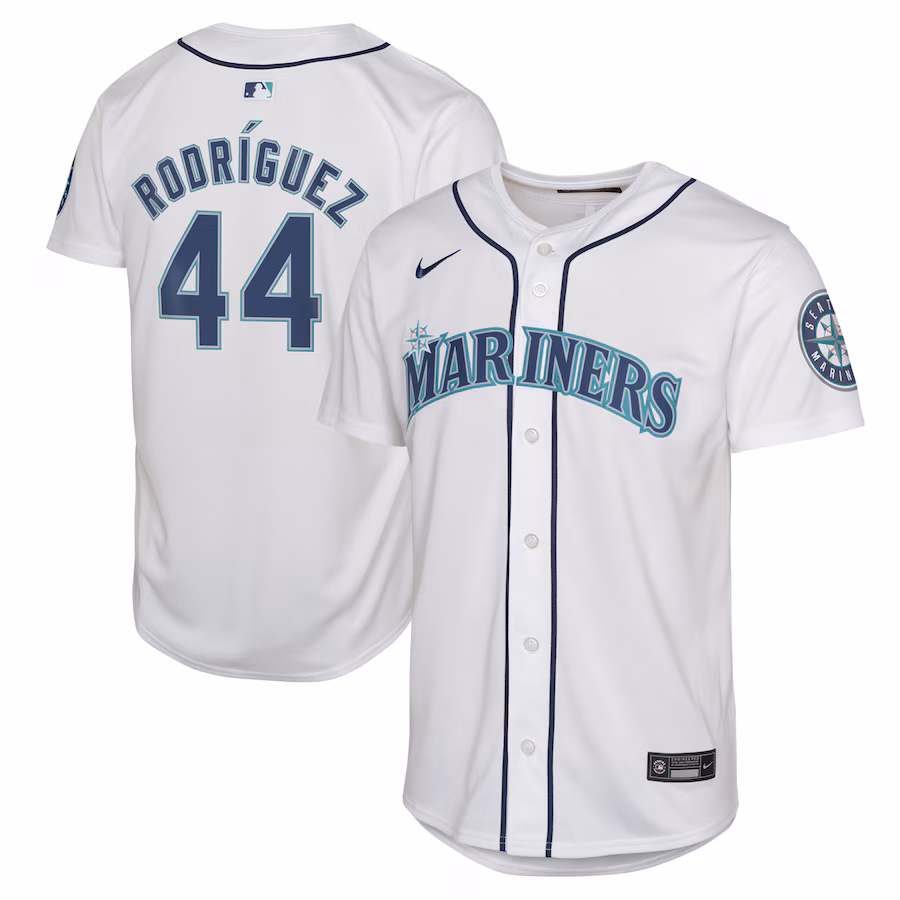Youth Seattle Mariners Julio Rodríguez Nike White Home Limited Player Jersey - Jersey