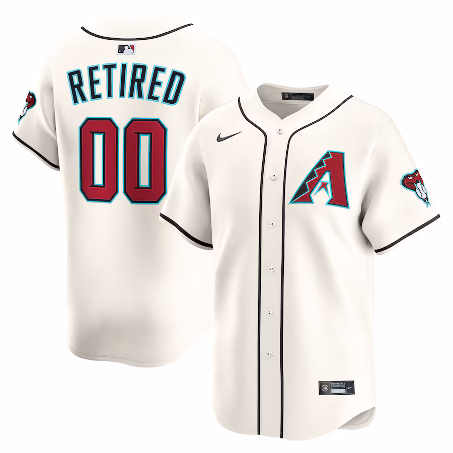 Men's Arizona Diamondbacks Nike Cream Home Limited Pick-A-Player Retired Roster Jersey - Jersey