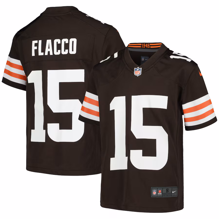 Youth Cleveland Browns Joe Flacco Nike Brown Game Jersey - Jersey