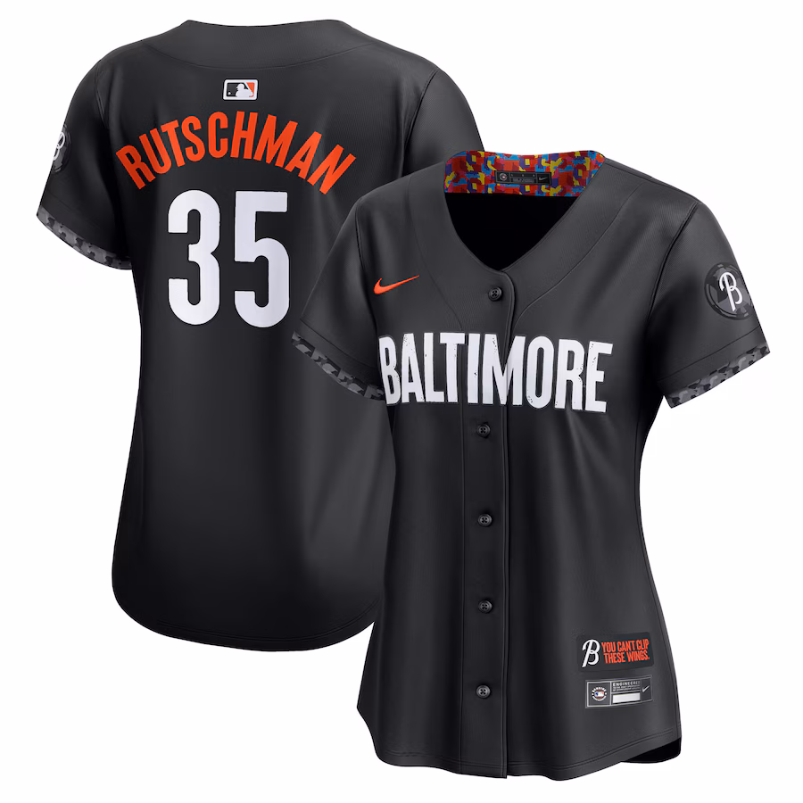 Women's Baltimore Orioles Adley Rutschman Nike Black City Connect Limited Jersey - Jersey