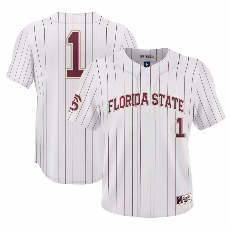 #1 Florida State Seminoles GameDay Greats Youth Lightweight Baseball Jersey - White - Jersey